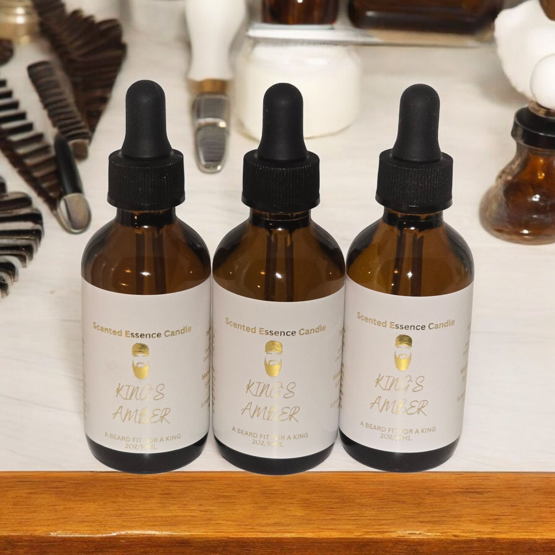 King's Amber Beard Oil - Scented Essence  