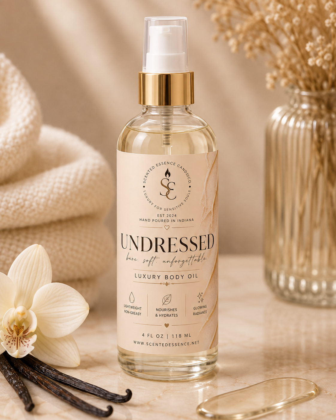 Undressed Luxury Body Oil | Scented Essence