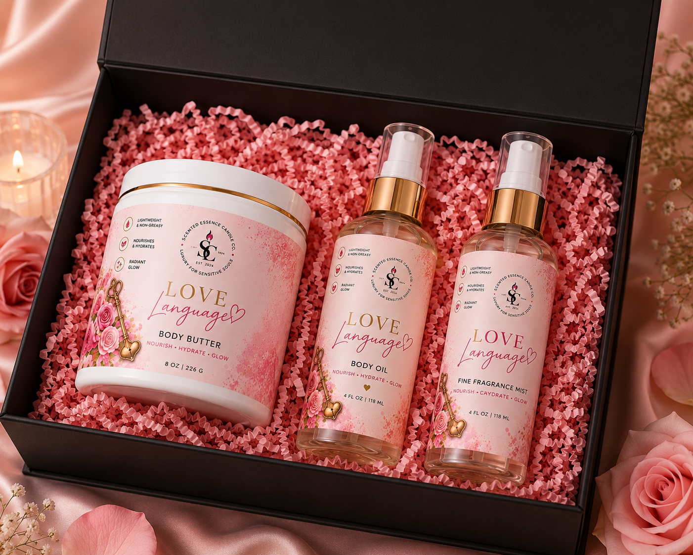 Love Language Body Care & Fragrance Set | Scented Essence